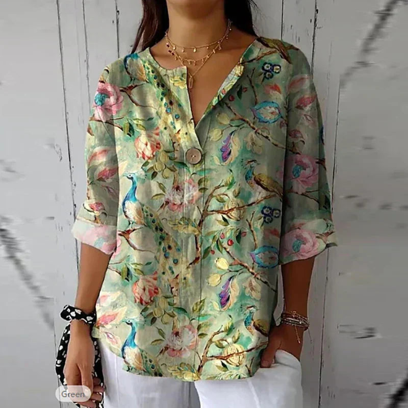 Kenzie – Lightweight Floral Elegance Blouse