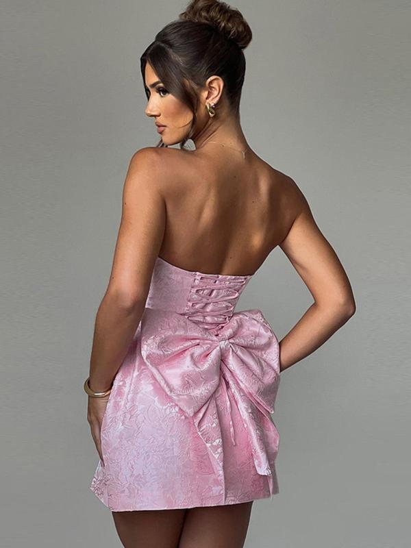 Caroline - Elegant Strapless A-Line Tube Dress for Summer & Dating
