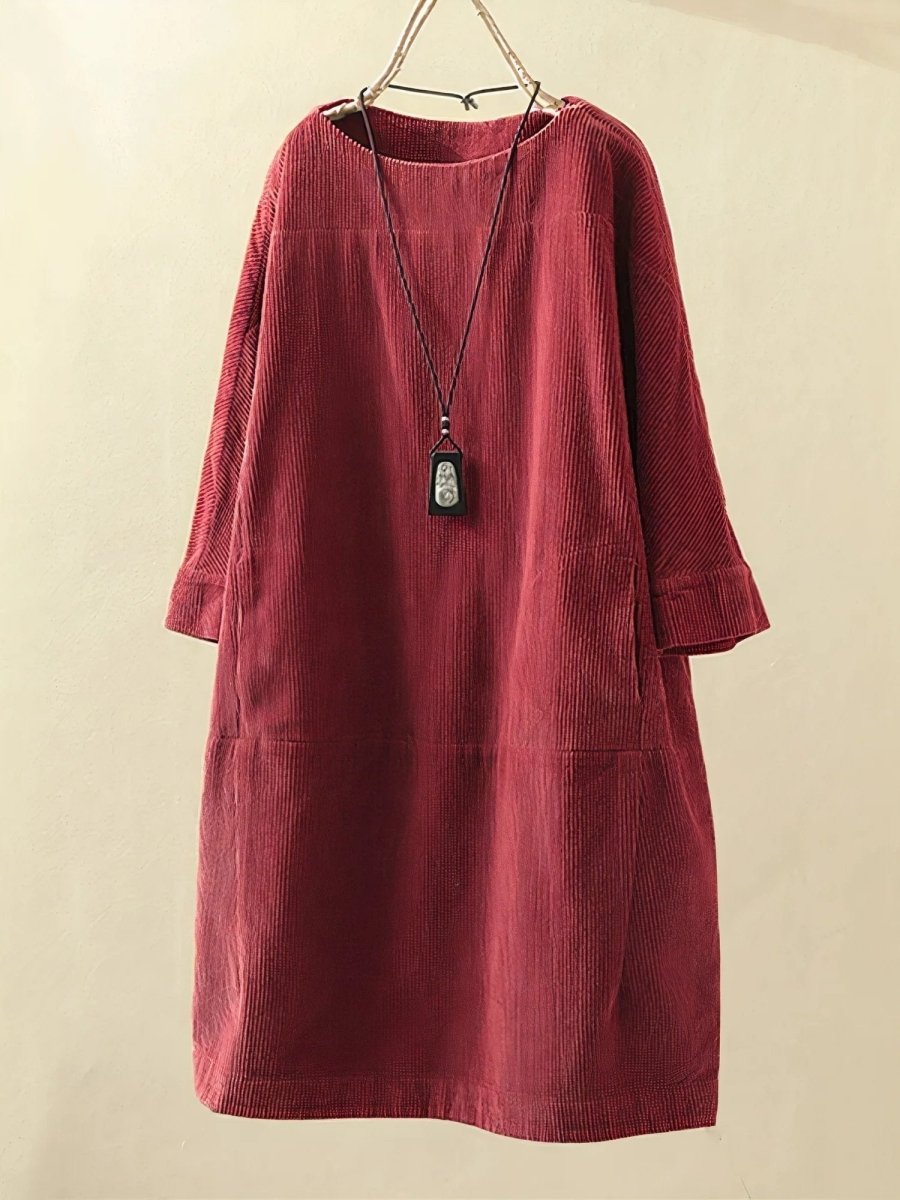 Bridie - Relaxed Fit Corduroy Midi