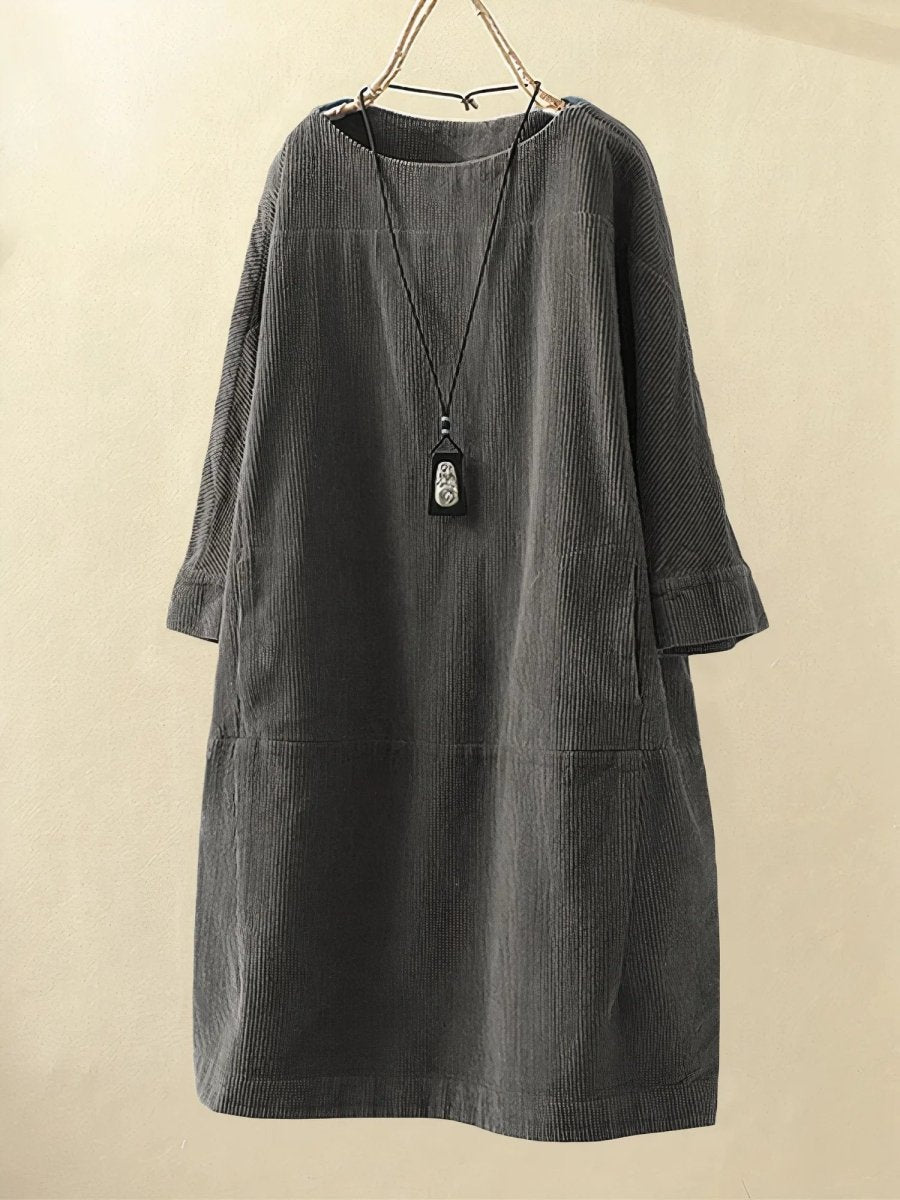 Bridie - Relaxed Fit Corduroy Midi