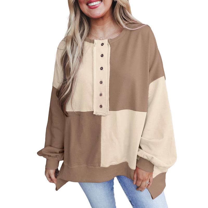 Victoria - Casual Long Sleeve Pullover with Crewneck for Daily Outfits