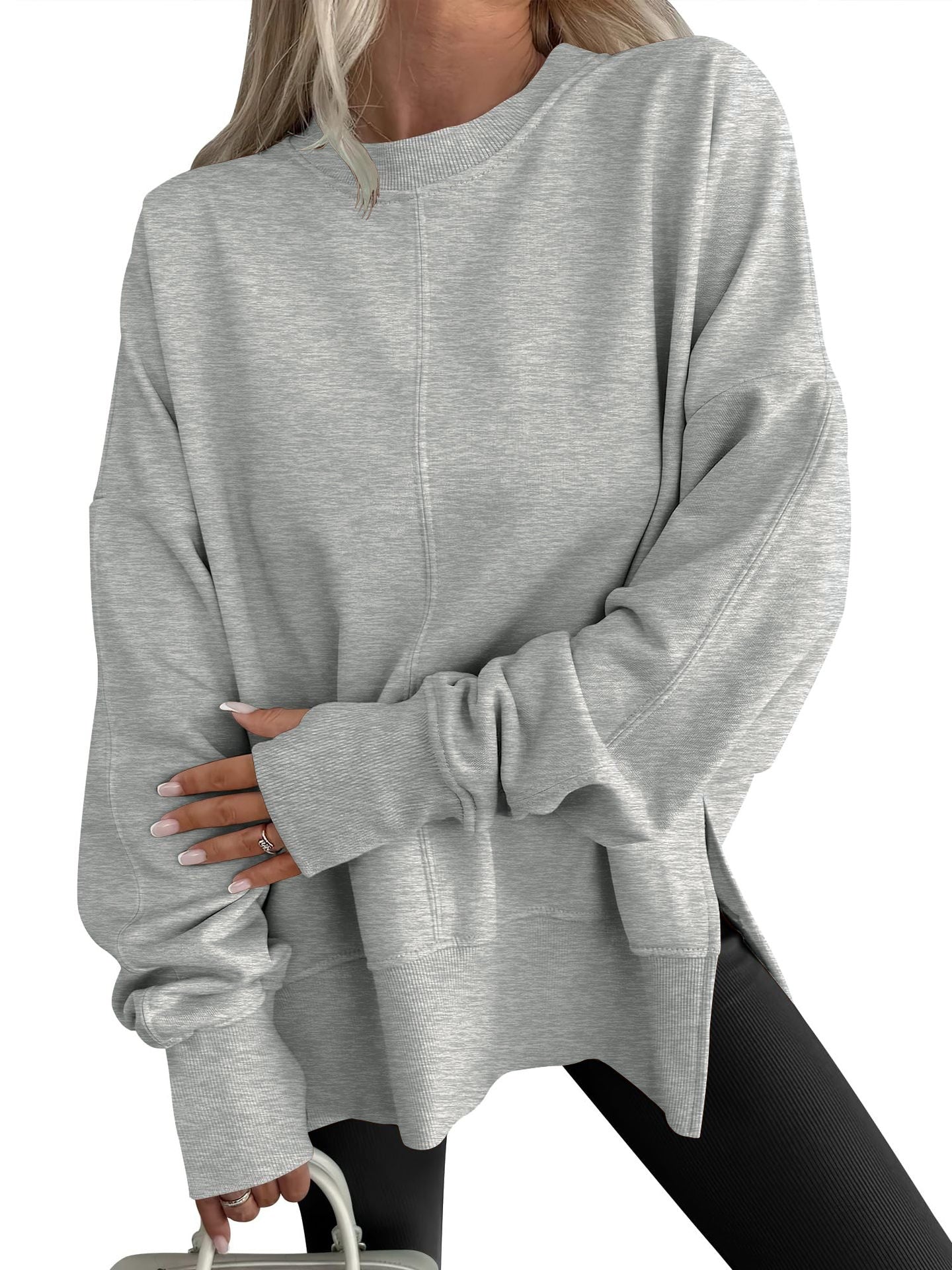 Gwen - Comfy Oversized Long Sleeve Sweatshirt