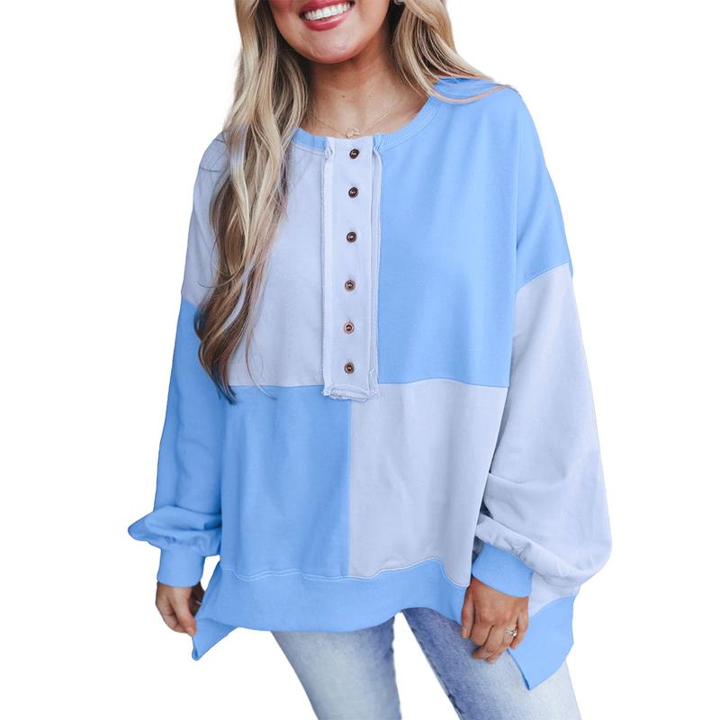 Victoria - Casual Long Sleeve Pullover with Crewneck for Daily Outfits