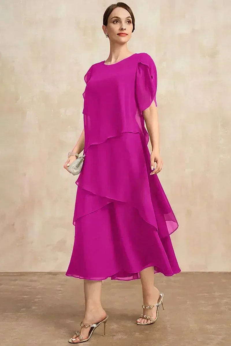 Sakura - Flowing Charm Midi Dress